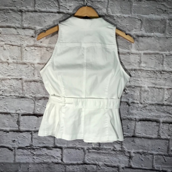 White Denim Vest by Ruby Road EUC - Picture 5 of 5